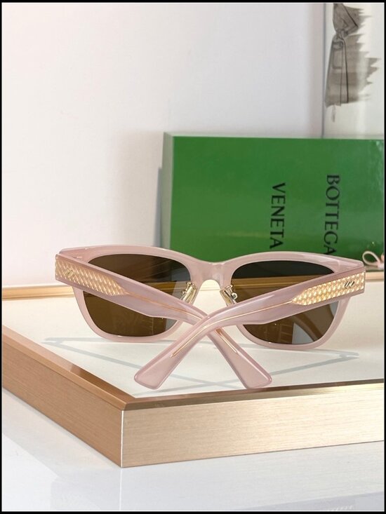 Bottega Veneta Pink Wayfarer Sunglasses